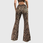 Leopard Bootcut Pants